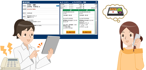 テイクアウトや宅配の注文履歴も表示